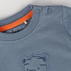 Sigikid Kollektion Wild Adventure|Blaues Baby T-Shirt Mit Tiger Motiv, Blau