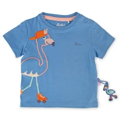 Sigikid Kollektion Wild Flamingo|Blaues Baby T-Shirt Mit Wild Flamingo Motiv