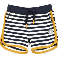 Sigikid Kollektion Tupfen Pony|Blau-Weis Geringelte Kinder Shorts