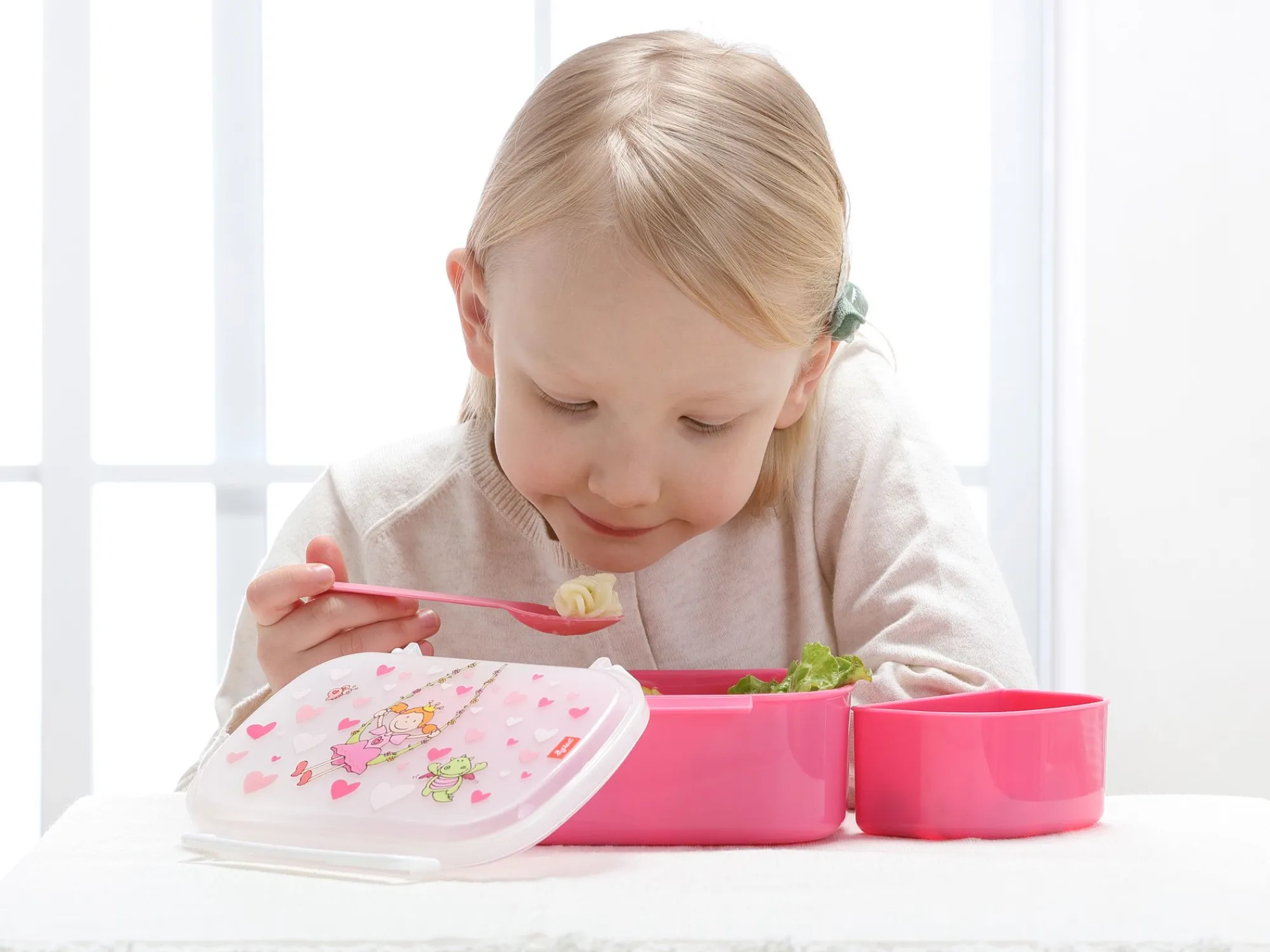 Sigikid Brotboxen|Brotzeitbox Fur Madchen In Rosa Mit Pinky Queeny