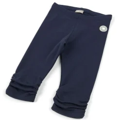 Sigikid Kollektion Tupfen Pony|Dunkelblaue Kinder Capri Leggings, Gerafft