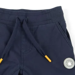 Sigikid Kollektion Gelber Traktor|Dunkelblaue Kinder Gabardine Bermuda