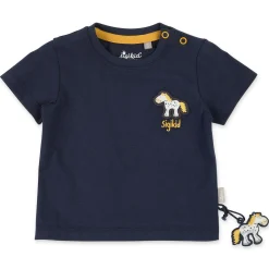 Sigikid Kollektion Tupfen Pony|Dunkelblaues Baby T-Shirt Mit Pony Motiv