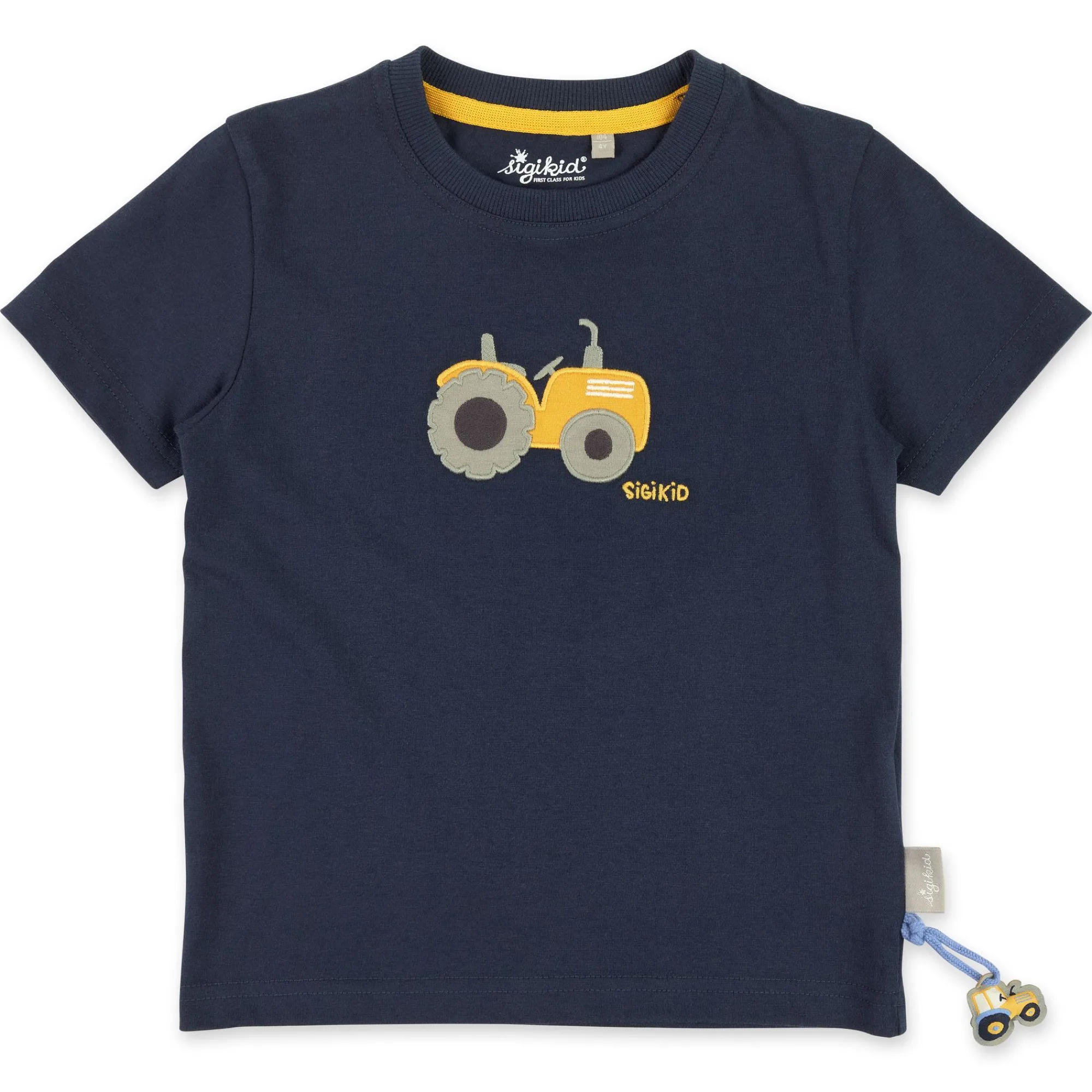 Sigikid Kollektion Gelber Traktor|Dunkelblaues Kinder T-Shirt Traktor