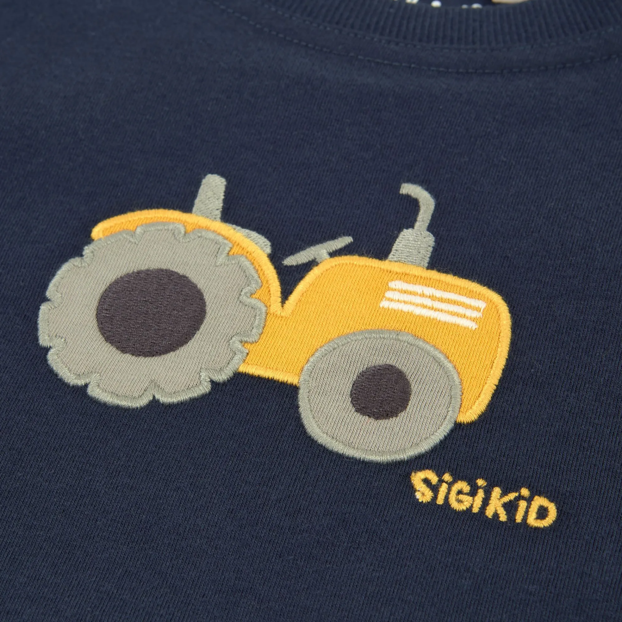 Sigikid Kollektion Gelber Traktor|Dunkelblaues Kinder T-Shirt Traktor