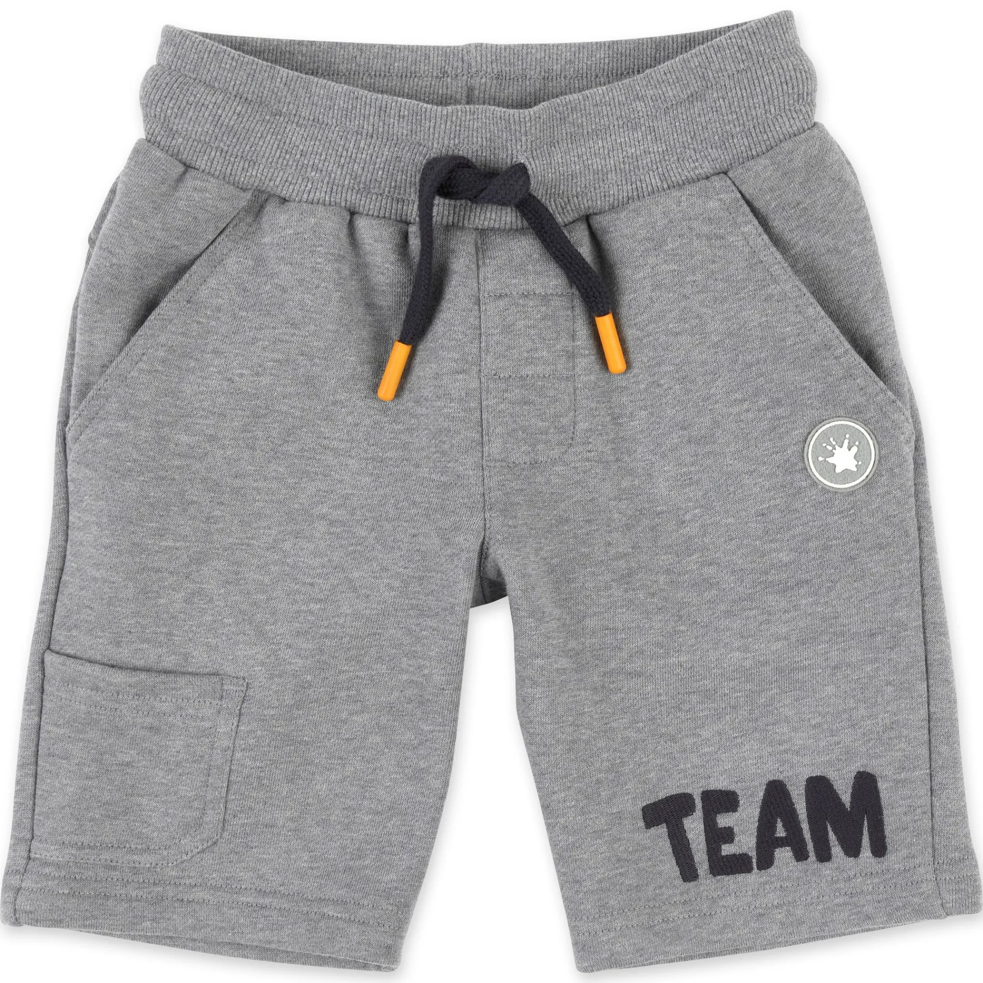 Sigikid Kollektion Gelber Traktor|Grau Melierte Kinder Sweat Bermuda