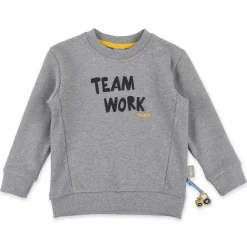 Sigikid Kollektion Gelber Traktor|Grau Meliertes Kinder Sweatshirt Teamwork