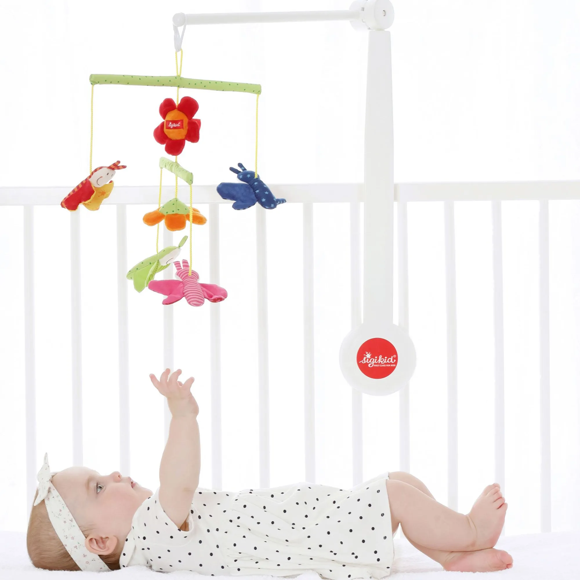 Sigikid Babyspielzeug|Holzrack Fur Mobile, Weis