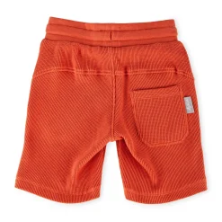 Sigikid Kollektion Wild Adventure|Kinder Bermuda Aus Waffelpique, Orangerot