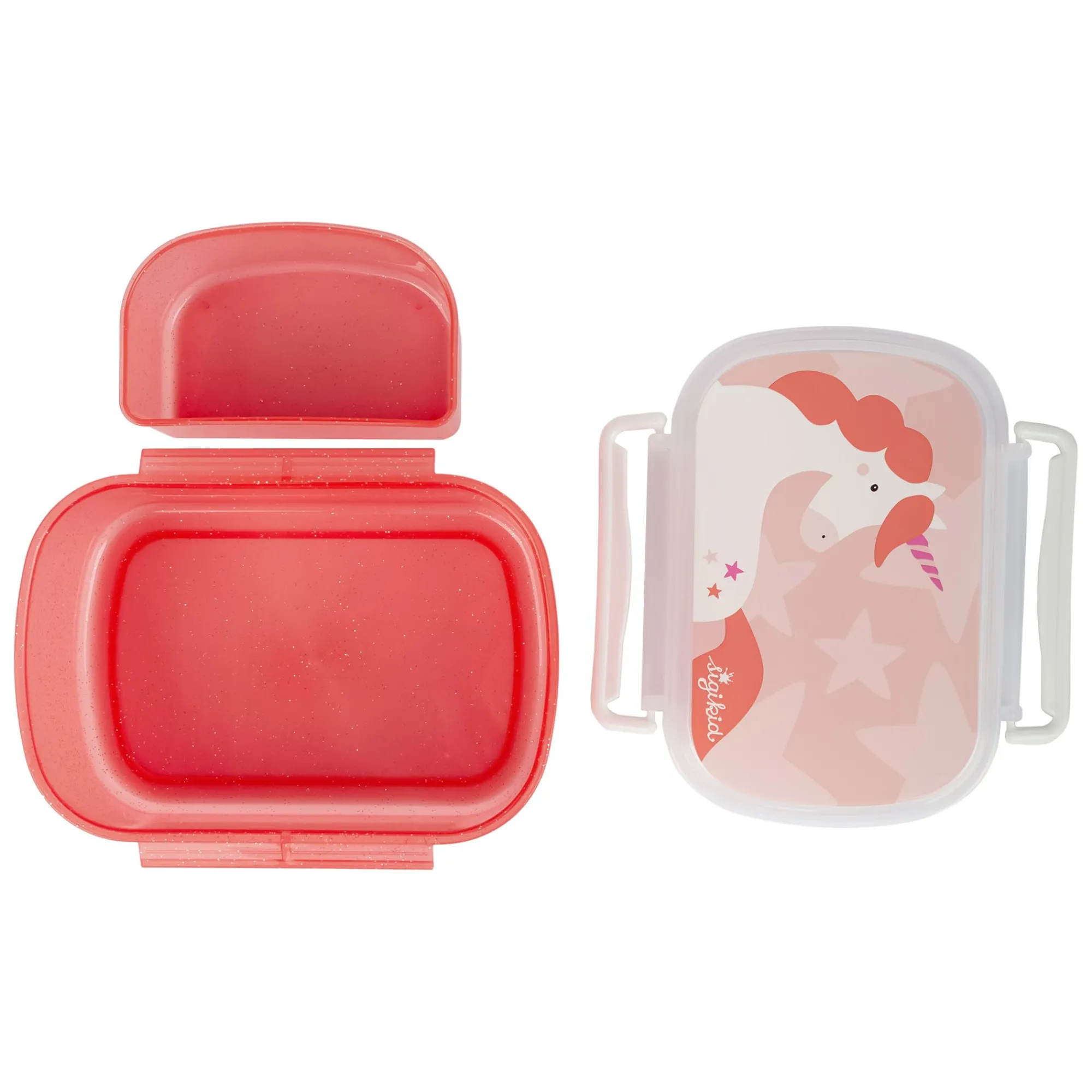 Sigikid Brotboxen|Kinder Brotdose Einhorn, Rot