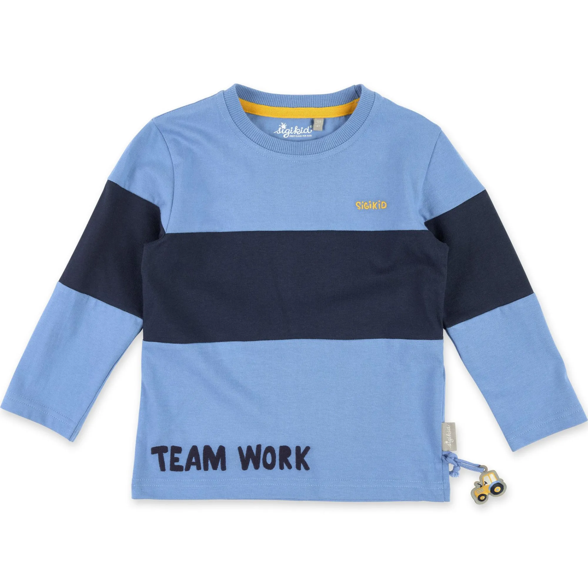 Sigikid Kollektion Gelber Traktor|Kinder Langarmshirt Colour Blocking In Blau