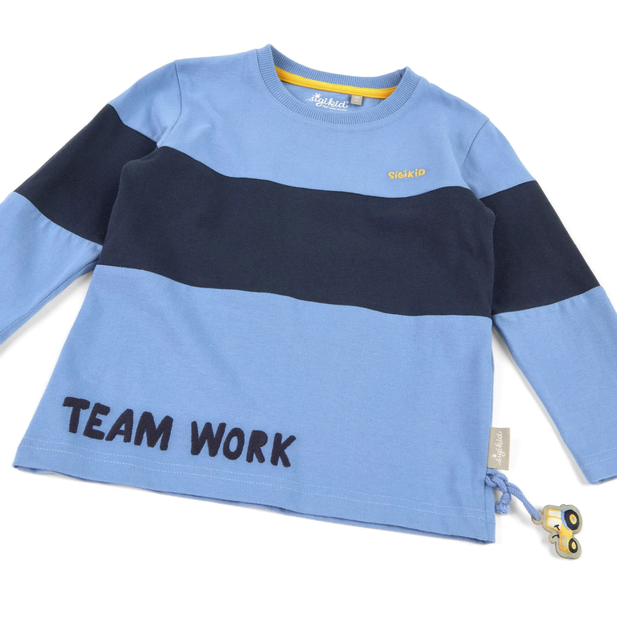 Sigikid Kollektion Gelber Traktor|Kinder Langarmshirt Colour Blocking In Blau