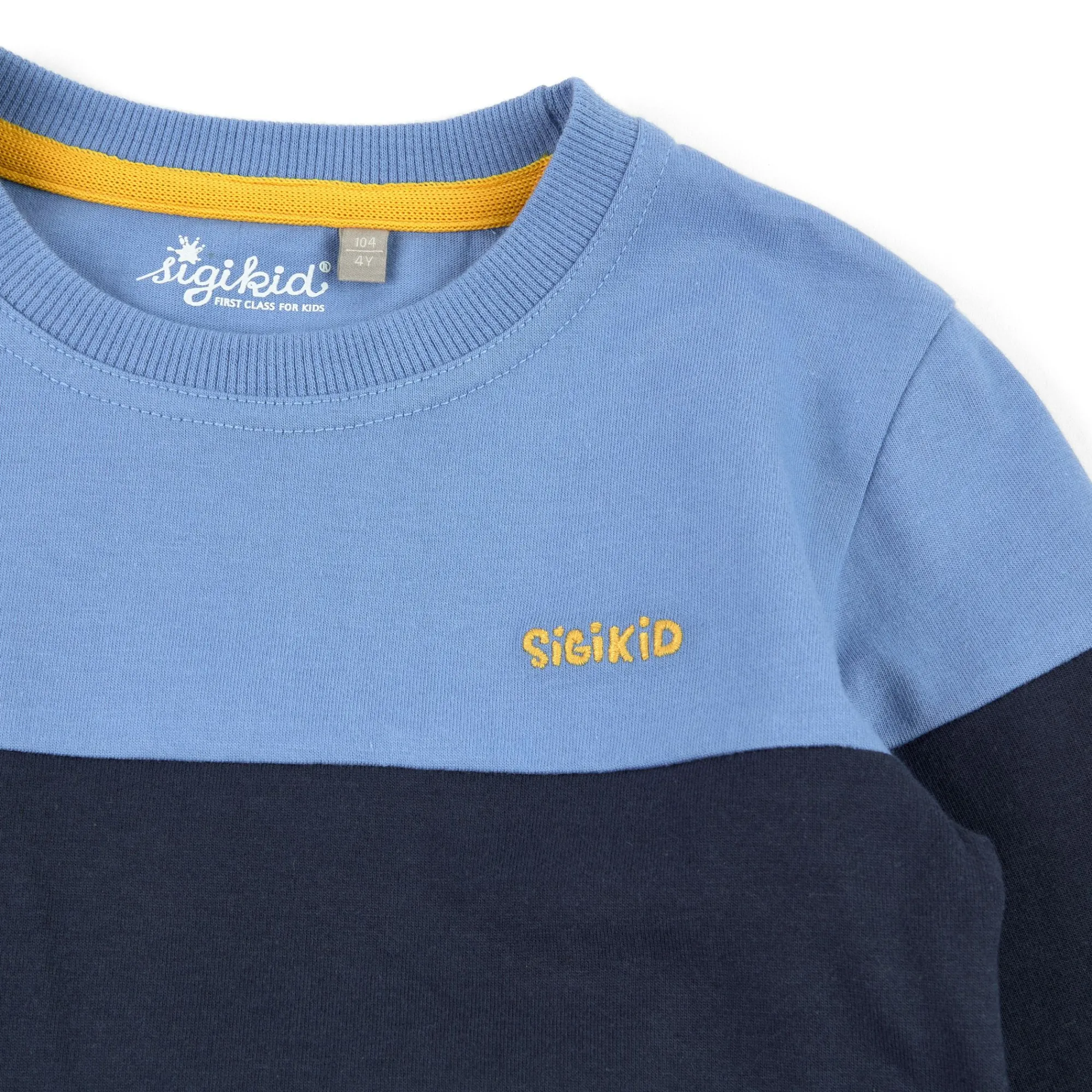 Sigikid Kollektion Gelber Traktor|Kinder Langarmshirt Colour Blocking In Blau
