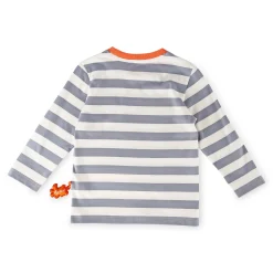 Sigikid Kollektion Wild Adventure|Kinder Langarmshirt Mit Jeep Motiv, Grau-Weis