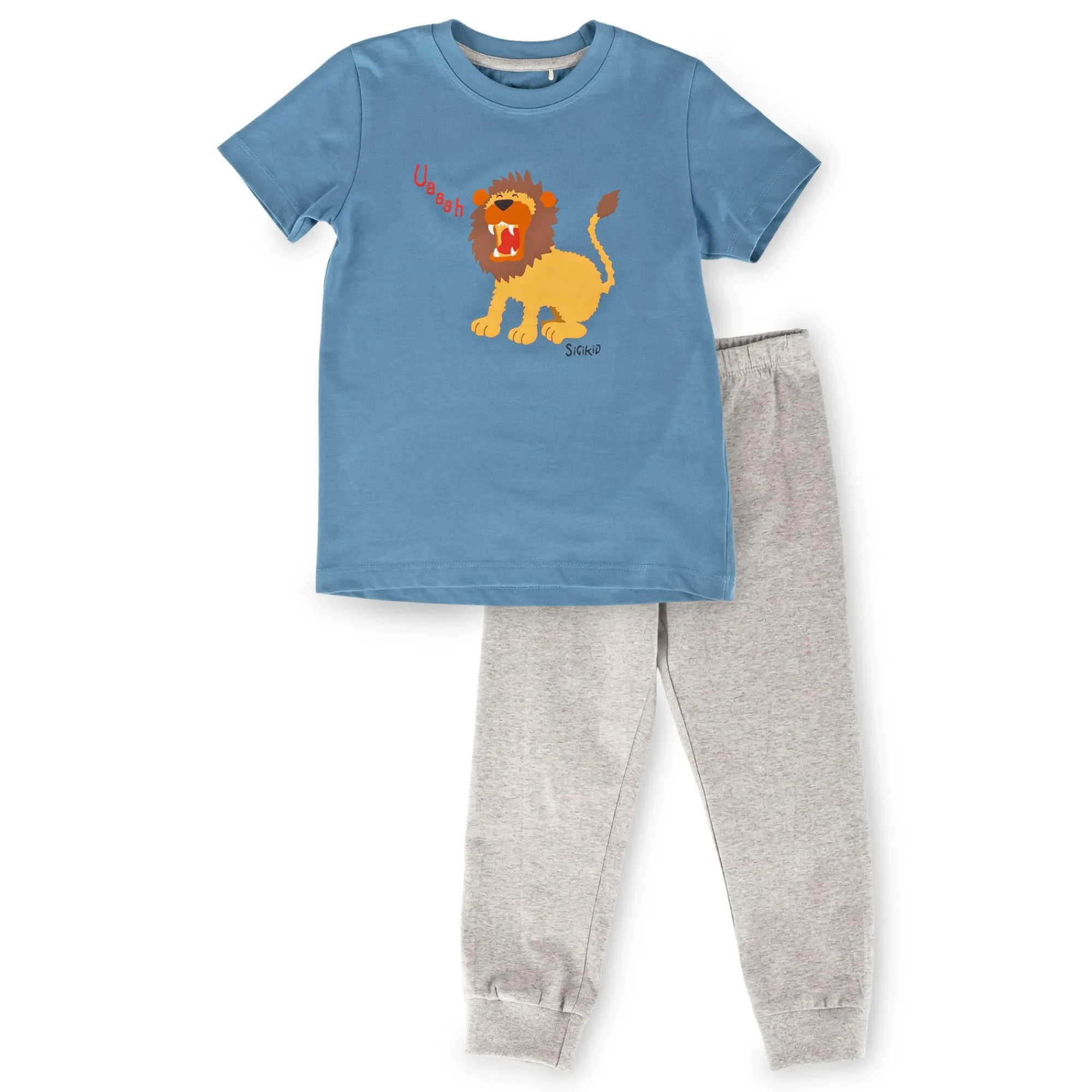 Sigikid Tag- Und Nachtwasche|Kinder Pyjama Lowe, Blau