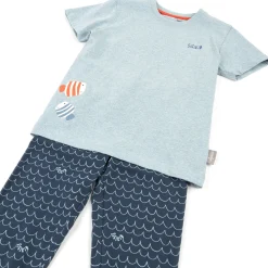 Sigikid Tag- Und Nachtwasche|Kinder Schlafanzug Fisch Und Meer, Blau