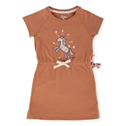 Sigikid Kollektion Funny Horse|Kinder Sommerkleid Mit Pferdchen Motiv, Hellbraun