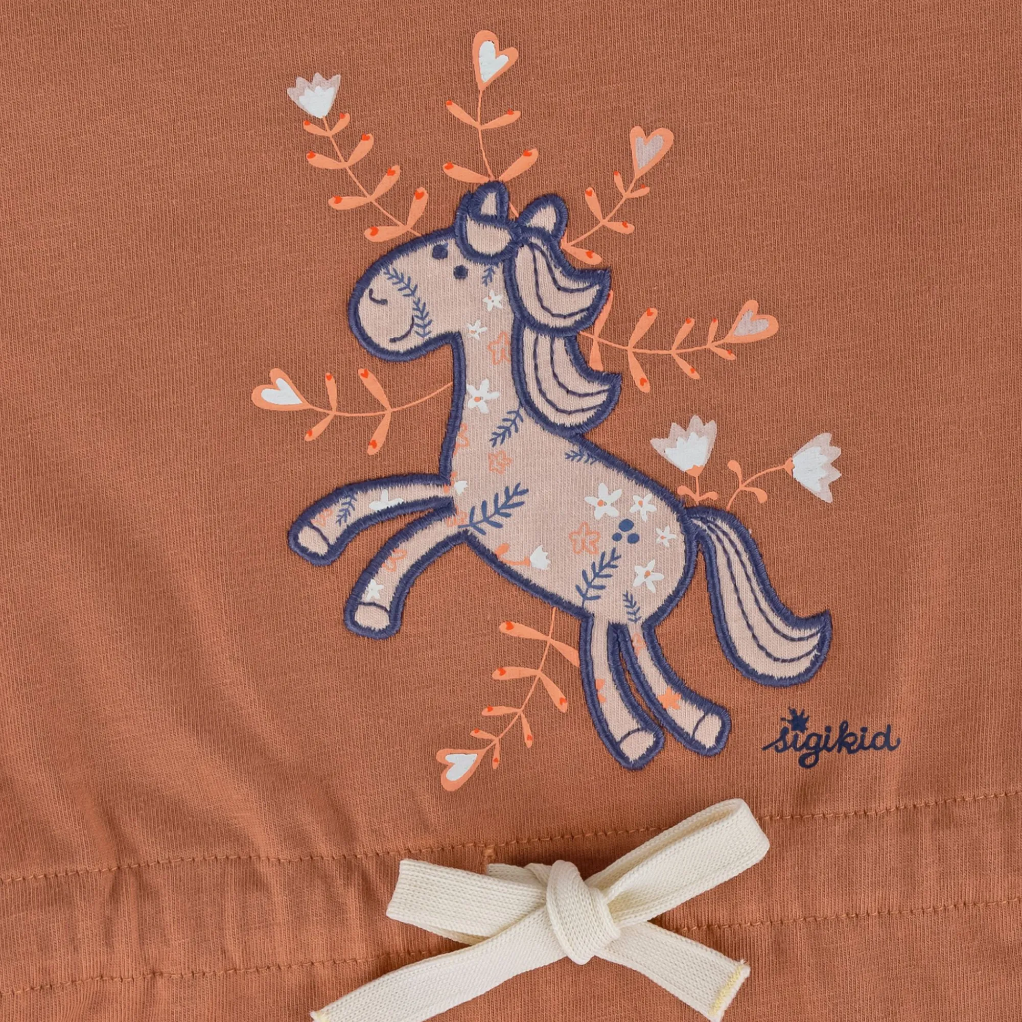 Sigikid Kollektion Funny Horse|Kinder Sommerkleid Mit Pferdchen Motiv, Hellbraun