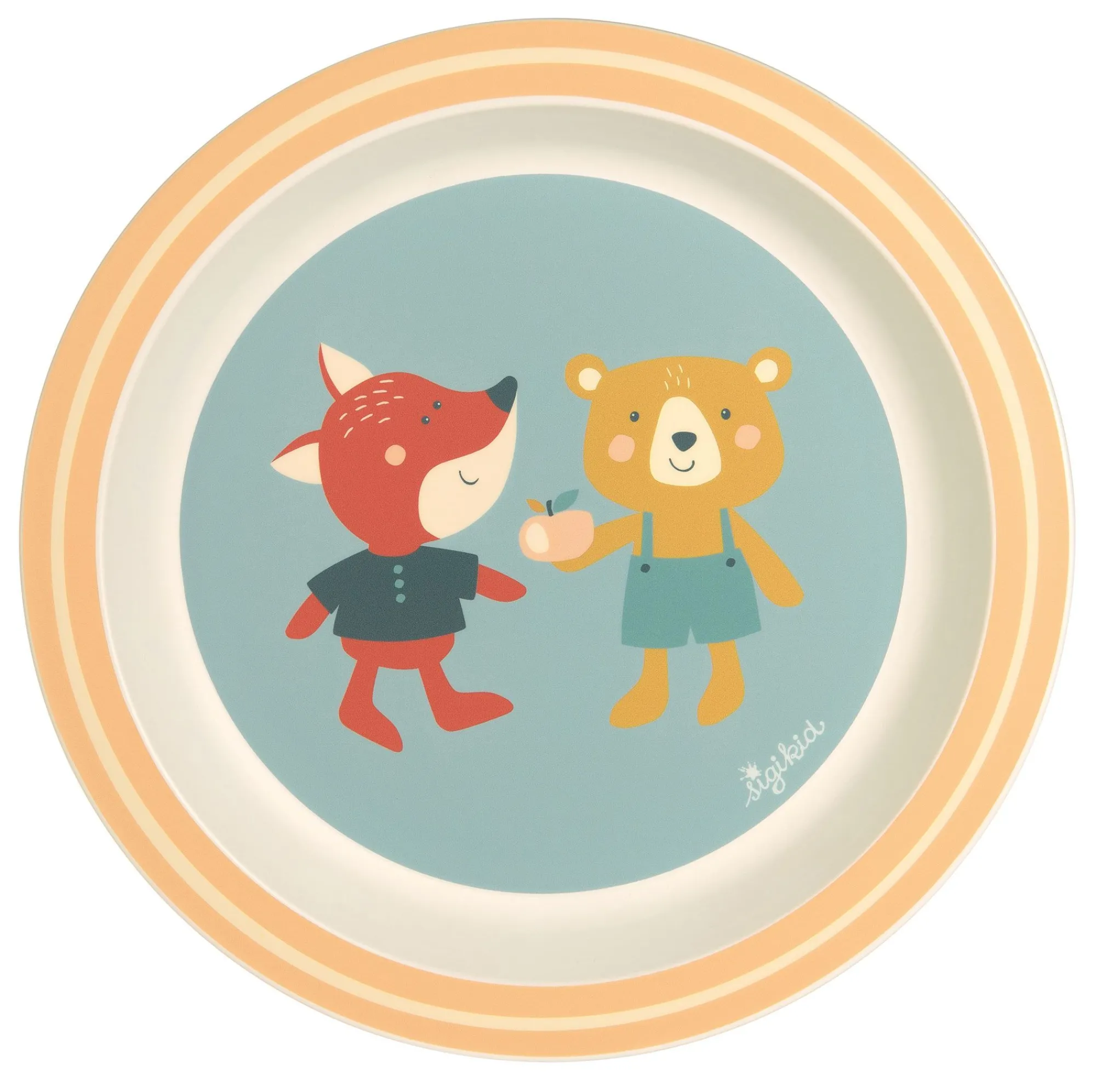 Sigikid Kindergeschirr|Kinder Teller Bar 4 Freunde, Rpet
