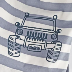 Sigikid Kollektion Wild Adventure|Kinder T-Shirt Mit Jeep Motiv, Grau-Weis
