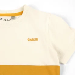 Sigikid Kollektion Gelber Traktor|Kinder T-Shirt Weis-Gelb-Blau
