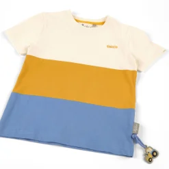 Sigikid Kollektion Gelber Traktor|Kinder T-Shirt Weis-Gelb-Blau