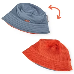 Sigikid Kollektion Wild Adventure|Kinder Wende Sommerhut Mit Krempe, Orangerot-Blau