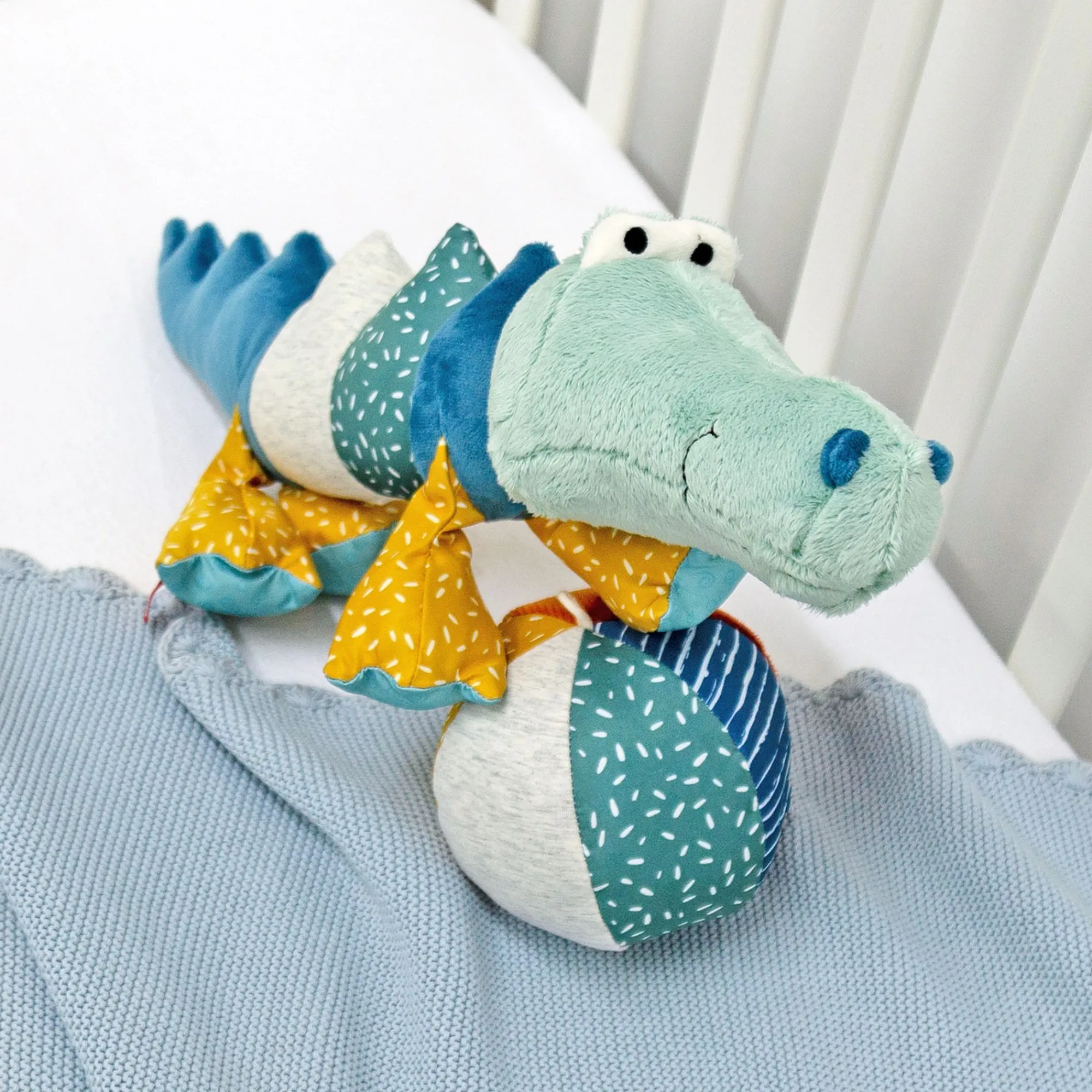 Sigikid Patchwork Sweety|Kuscheltier Krokodil, Patchwork Sweety
