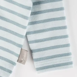 Sigikid Kollektion Newborn|Langarm Babybody Kronchen Bar, Blau Geringelt