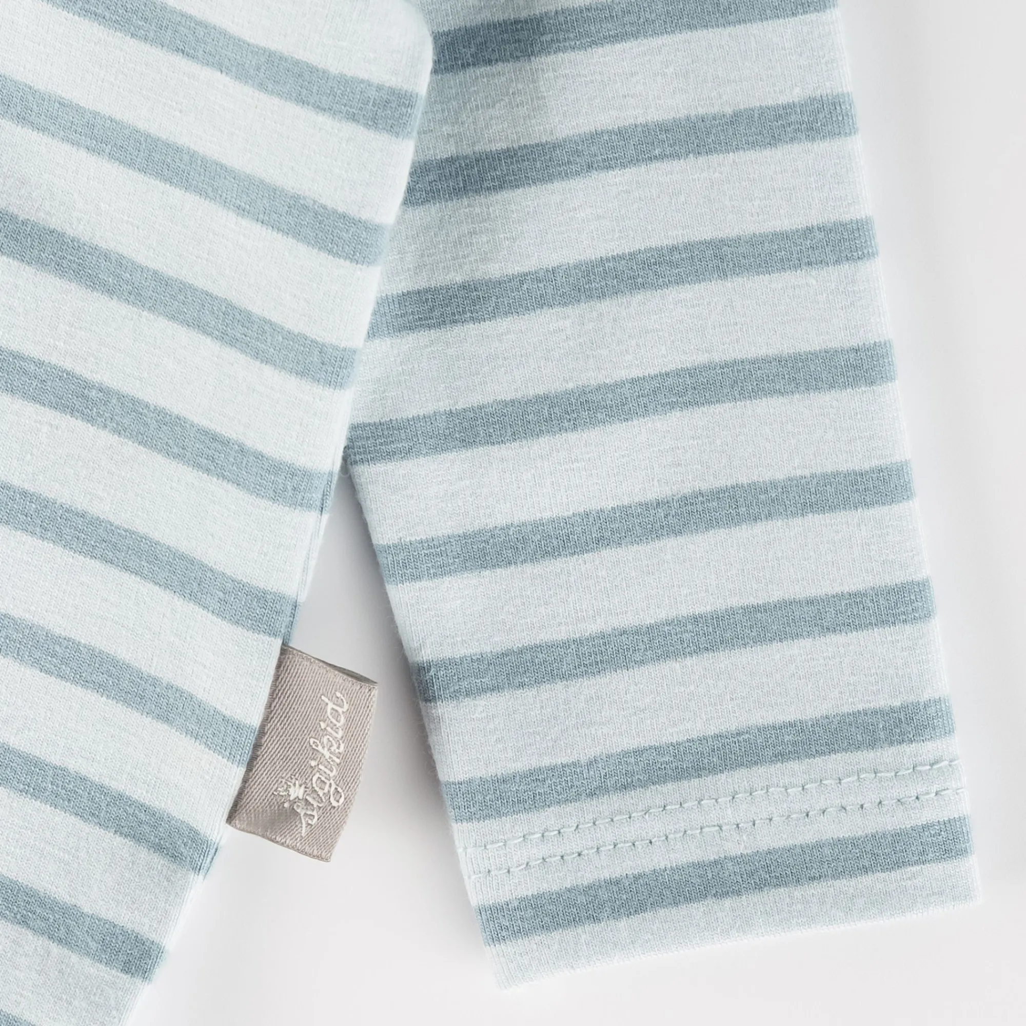 Sigikid Kollektion Newborn|Langarm Babybody Kronchen Bar, Blau Geringelt