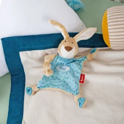 Sigikid Schnuffeltucher|Namensschnuffeltuch Hase Turkis