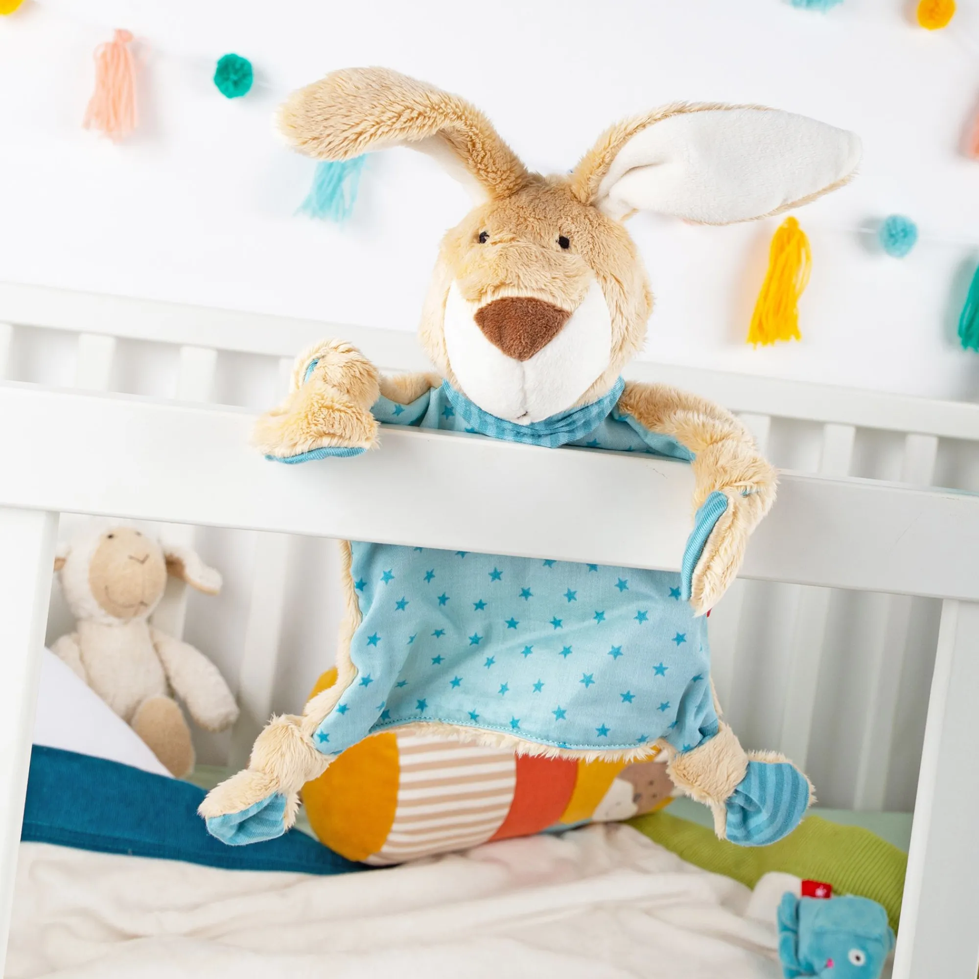 Sigikid Schnuffeltucher|Namensschnuffeltuch Hase Turkis