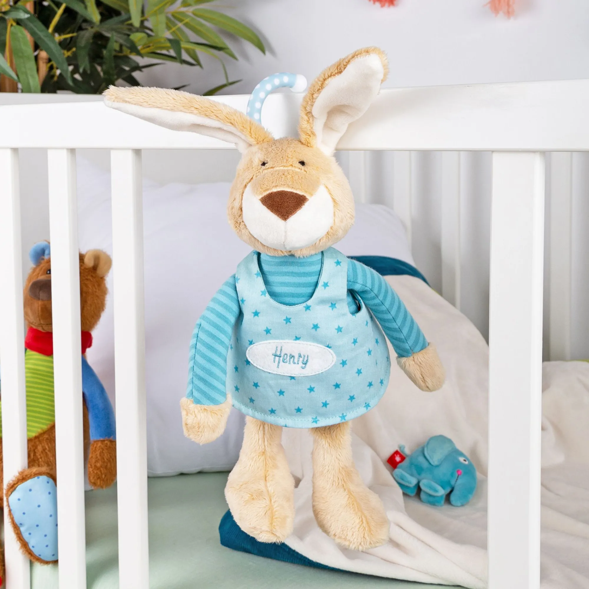Sigikid Spieluhren|Namensspieluhr Hase Turkis