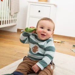 Sigikid Babyspielzeug|Rassel Krokodil, Red Stars