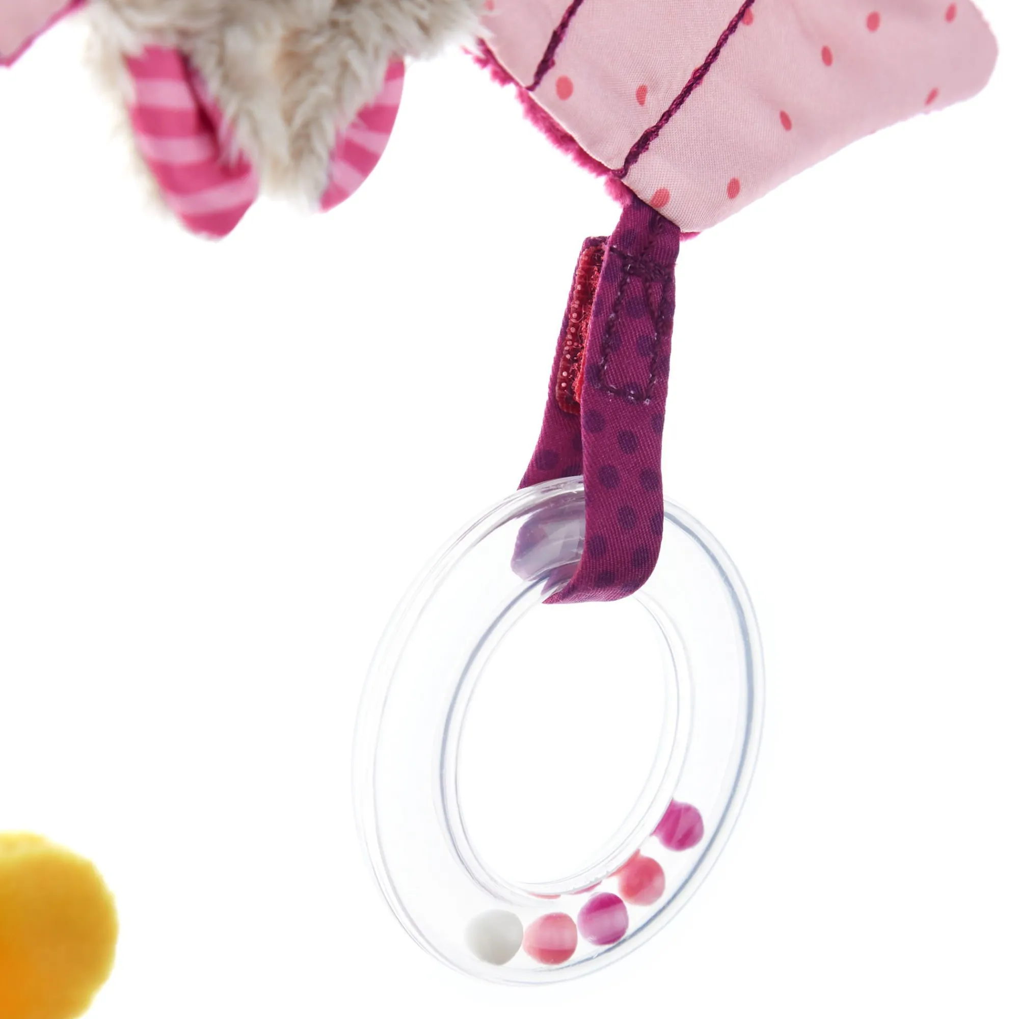 Sigikid Babyspielzeug|Rosa Spielanhanger Fledermaus