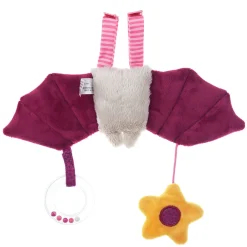 Sigikid Babyspielzeug|Rosa Spielanhanger Fledermaus