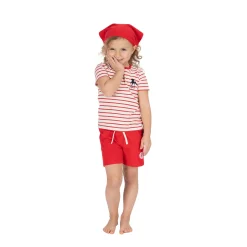 Sigikid Aktion Hosen|Rote Madchen Shorts Mit Herzchen Patch