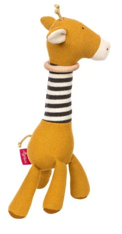 Sigikid Babyspielzeug|Strick-Greifling Giraffe