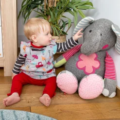 Sigikid Patchwork Sweety|Xxl Kuscheltier Elefant Im Patchworkstyle